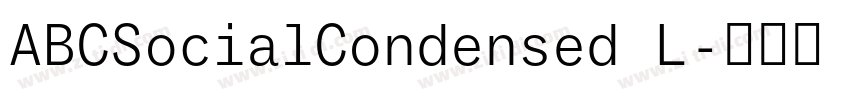 ABCSocialCondensed L字体转换